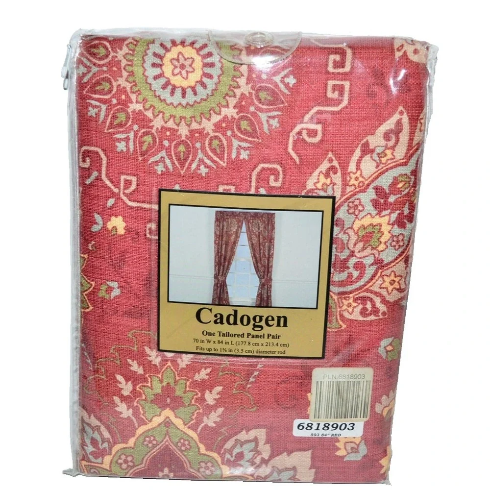 Cadogen Panel pair 70x84 Curtains Panels Polyester One set Vtg